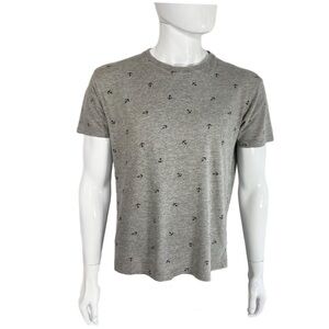 Ping Pong Pro Nautical Anchor Tiled Heather Gray Men’s Tee